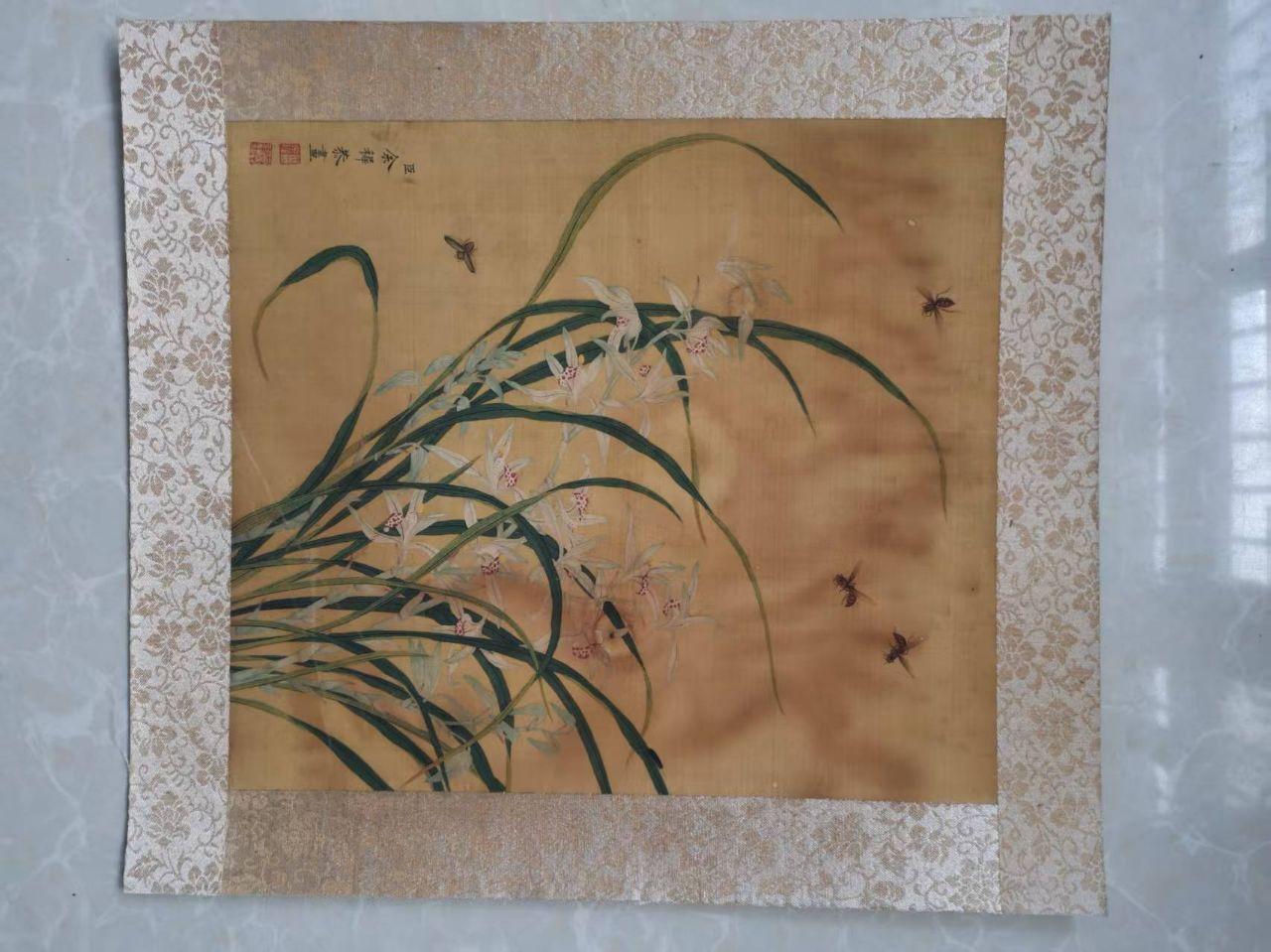 《清代宫廷御用设色绢12张》